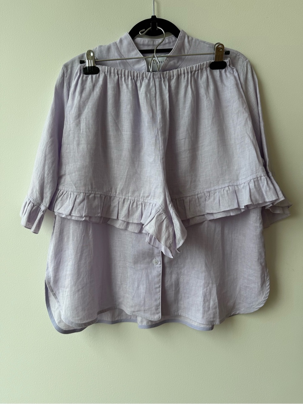 The Sleeper Lavender Linen Lounge Suit Co-ord Set